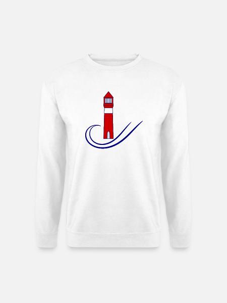 - PHARE. - MEER. OCEAN. NATUR. - Urlaub. REISE - Unisex Pullover - Weiß