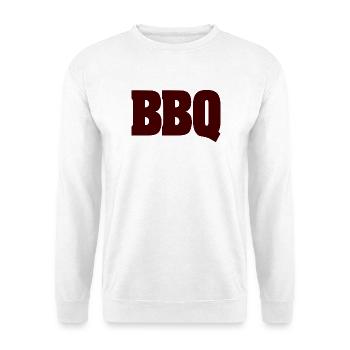 BBQ - Unisex Pullover - Weiß - Vorne - Alina (178cm) & Michal (187cm)