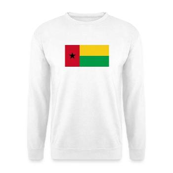 Guinea-Bissau - Unisex Pullover - Weiß - Vorne - Alina (178cm) & Michal (187cm)