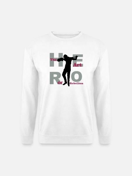 hero guitar - Unisex Pullover - Weiß
