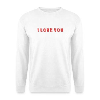 ICH HABE GERADE GEHEIRATET. Junggesellinnenabschied. VALENTINSTAG. PAAR. LIEBE - Unisex Pullover - Weiß - Vorne - Alina (178cm) & Michal (187cm)