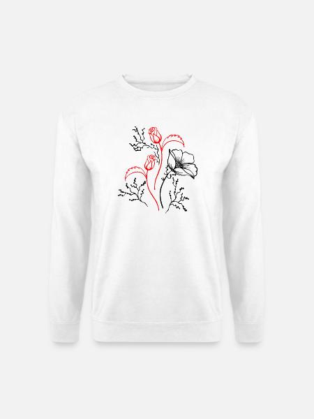 Blumenstrauß - Unisex Pullover - Weiß