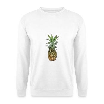 Ananas | Pineapple - Unisex Pullover - Weiß - Vorne - Alina (178cm) & Michal (187cm)