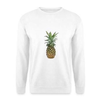 Ananas | Pineapple - Unisex Pullover - Weiß - Vorne - Alina (178cm) & Michal (187cm)
