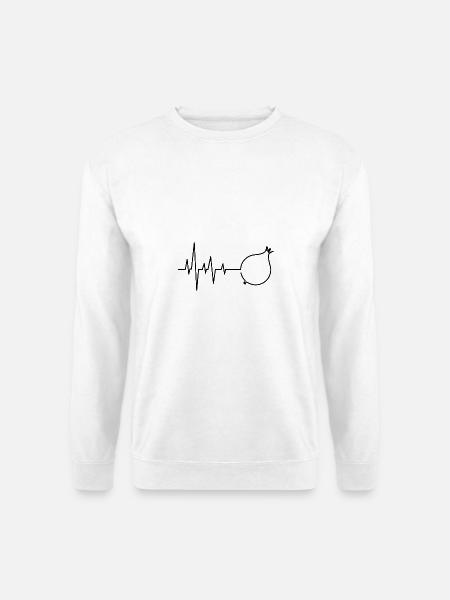 Zwiebel Herzschlag - Unisex Pullover - Weiß