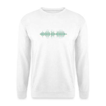 Sound Equalizer - Unisex Pullover - Weiß - Vorne - Alina (178cm) & Michal (187cm)