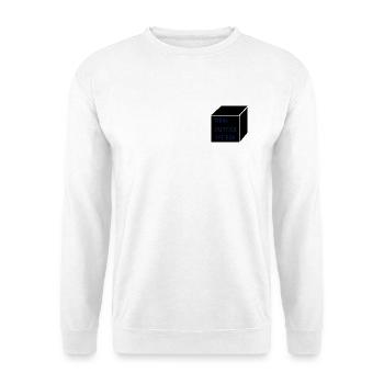 Think outside the box - Unisex Pullover - Weiß - Vorne - Alina (178cm) & Michal (187cm)