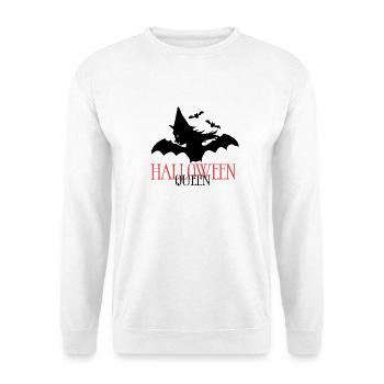 Hexe Halloween - Unisex Pullover - Weiß - Vorne - Alina (178cm) & Michal (187cm)