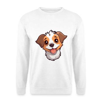 Cirnechi Dell Ätna Hunderasse Aquarell Karikatur Ka - Unisex Pullover - Weiß - Vorne - Alina (178cm) & Michal (187cm)