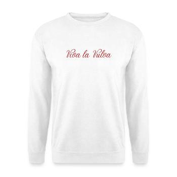 Viva la Vulva - Unisex Pullover - Weiß - Vorne - Alina (178cm) & Michal (187cm)