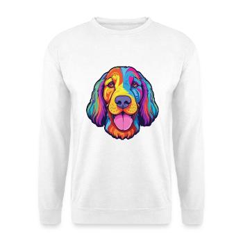Laufhund Hunderasse Cartoon Kawaii Illustration - Unisex Pullover - Weiß - Vorne - Alina (178cm) & Michal (187cm)