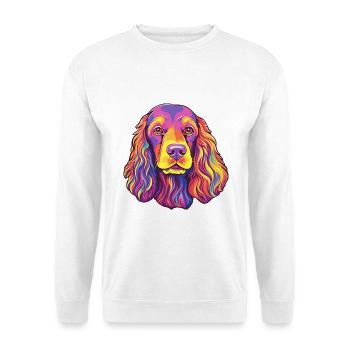 Boykin Spaniel Hunderasse Cartoon Kawaii Illustrati - Unisex Pullover - Weiß - Vorne - Alina (178cm) & Michal (187cm)