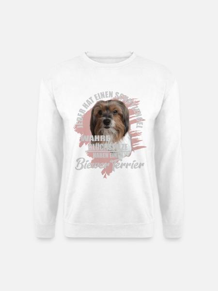 Biewer Terrier schöner Spruch - Unisex Pullover - Weiß