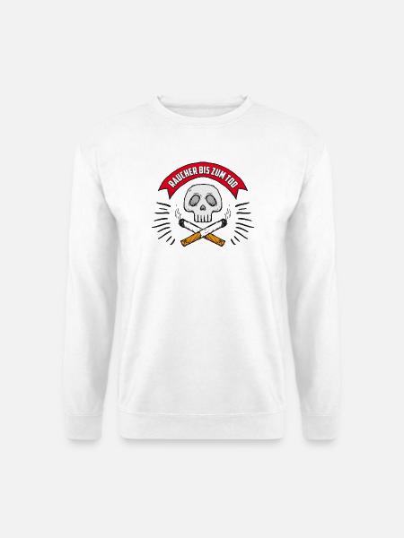 Raucher bis zum Tod - Unisex Pullover - Weiß