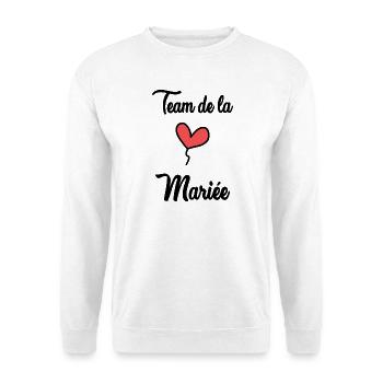 BRAUT-TEAM - Unisex Pullover - Weiß - Vorne - Alina (178cm) & Michal (187cm)