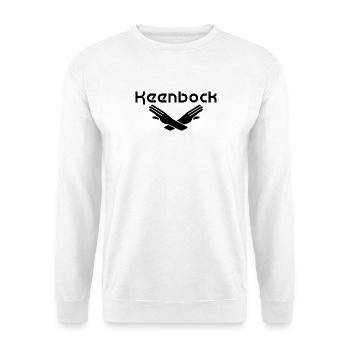 Kein Bock Keen Bock - Unisex Pullover - Weiß - Vorne - Alina (178cm) & Michal (187cm)
