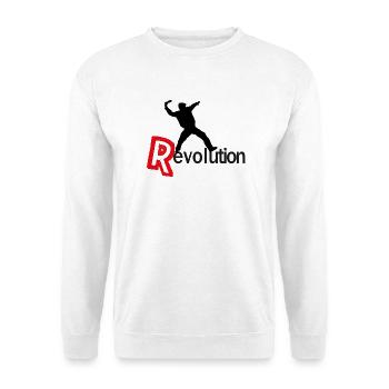Revolution - Unisex Pullover - Weiß - Vorne - Alina (178cm) & Michal (187cm)