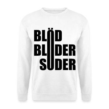 Blöd Blöder Söder - Unisex Pullover - Weiß - Vorne - Alina (178cm) & Michal (187cm)