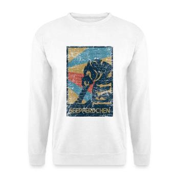 Anmutiges Seepferdchen Korallenriff - Unisex Pullover - Weiß - Vorne - Alina (178cm) & Michal (187cm)