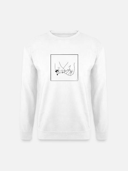 hand in hand - Unisex Pullover - Weiß