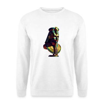 Pharaonisches Design 7 - Unisex Pullover - Weiß - Vorne - Alina (178cm) & Michal (187cm)