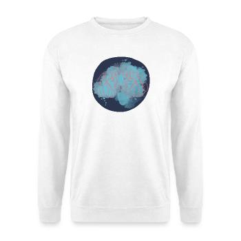 Zwillinge Horoskop Gemini Horoscope - Unisex Pullover - Weiß - Vorne - Alina (178cm) & Michal (187cm)