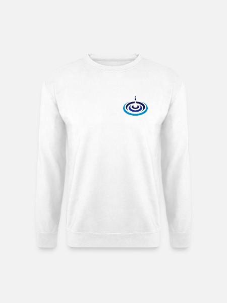 Wassertropfen Logo - Unisex Pullover - Weiß