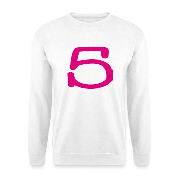 ALLES GUTE ZUM GEBURTSTAG. ALLES GUTE ZUM GEBURTSTAG. JAHRESTAG. - Unisex Pullover - Weiß - Vorne - Alina (178cm) & Michal (187cm)