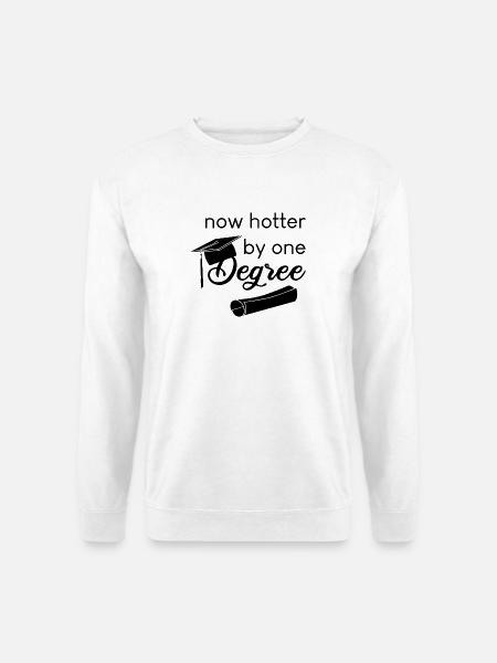now hotter by one degree - Unisex Pullover - Weiß
