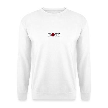 rose - Unisex Pullover - Weiß - Vorne - Alina (178cm) & Michal (187cm)