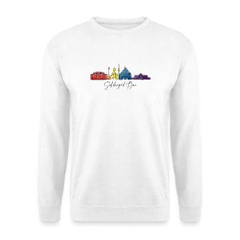 Stuttgart Bua - Unisex Pullover - Weiß - Vorne - Alina (178cm) & Michal (187cm)