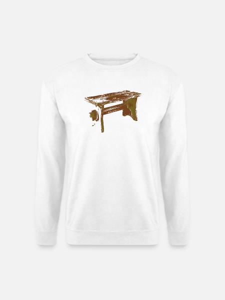Holzschemel - Holzschamerl - Unisex Pullover - Weiß