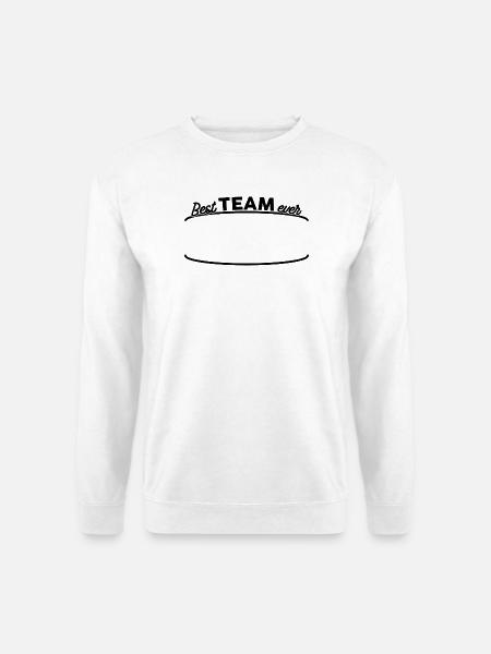 Bestes Team aller Zeiten - Registrieren Sie Ihr Team - Unisex Pullover - Weiß