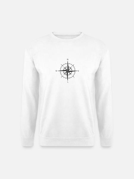 Compass - Unisex Pullover - Weiß