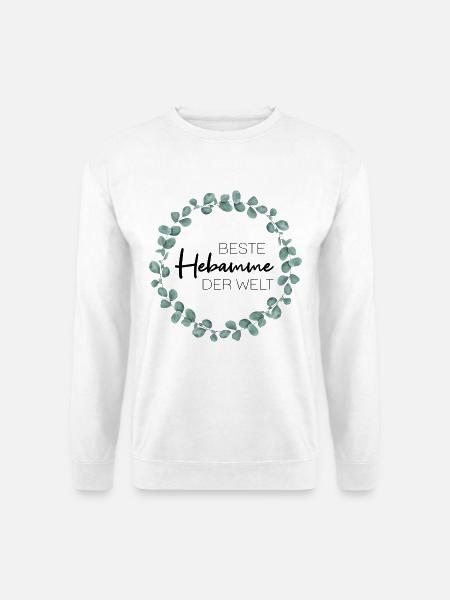 Beste Hebamme der Welt - Unisex Pullover - Weiß