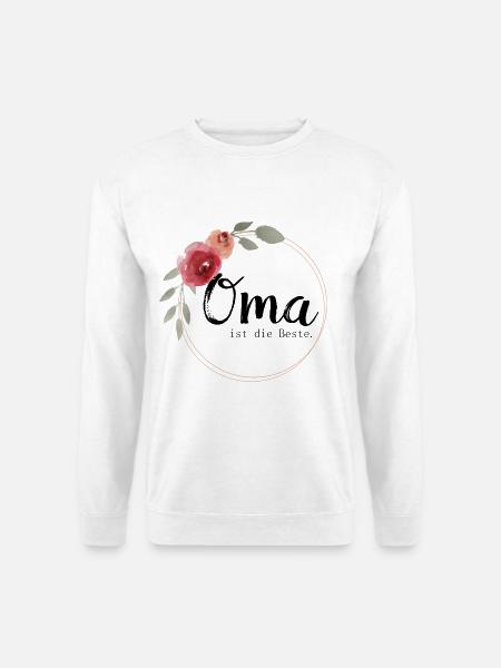 Oma ist die Beste - Unisex Pullover - Weiß