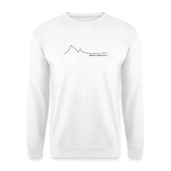 Mountain Lover - Unisex Pullover - Weiß - Vorne - Alina (178cm) & Michal (187cm)