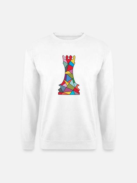 Schachspieler Schachfigur Kinder Schach - Unisex Pullover - Weiß