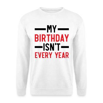 Happy Birthday Schaltjahr 29. Februar Schalttag - Unisex Pullover - Weiß - Vorne - Alina (178cm) & Michal (187cm)