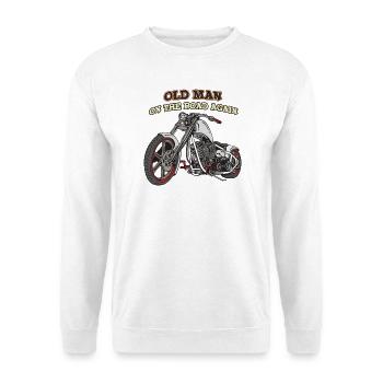 Old Man - Unisex Pullover - Weiß - Vorne - Alina (178cm) & Michal (187cm)