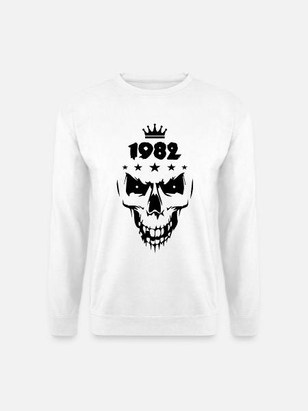 1982 Totenkopf - Unisex Pullover - Weiß
