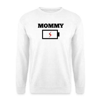 Mommy - Unisex Pullover - Weiß - Vorne - Alina (178cm) & Michal (187cm)
