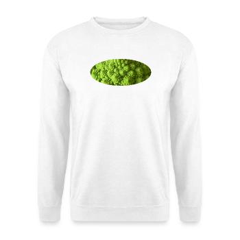Romanesco-Brokkoli - Unisex Pullover - Weiß - Vorne - Alina (178cm) & Michal (187cm)