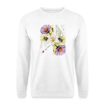 Nature_-4500_x_5400_px- - Unisex Pullover - Weiß - Vorne - Alina (178cm) & Michal (187cm)