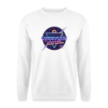 Omnivore_2 - Unisex Pullover - Weiß - Vorne - Alina (178cm) & Michal (187cm)