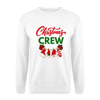 Weihnachts-Crew - Unisex Pullover - Weiß - Vorne - Alina (178cm) & Michal (187cm)