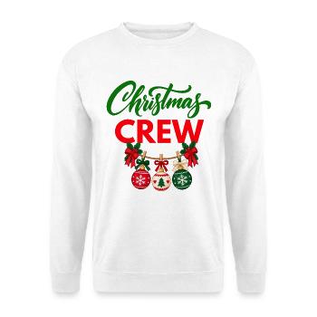 Weihnachts-Crew - Unisex Pullover - Weiß - Vorne - Alina (178cm) & Michal (187cm)