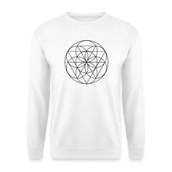 Same des Lebens - Unisex Pullover - Weiß - Vorne - Alina (178cm) & Michal (187cm)