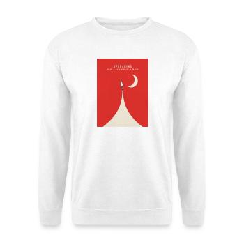 Hochladen von Mauscursor Rocket Dial Up Retro - Unisex Pullover - Weiß - Vorne - Alina (178cm) & Michal (187cm)