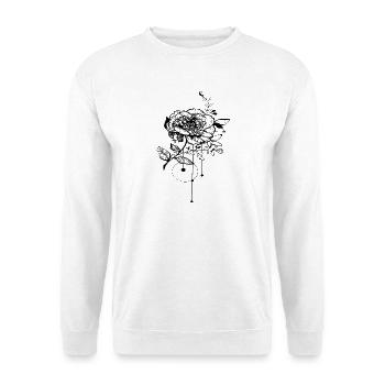 Rose - Unisex Pullover - Weiß - Vorne - Alina (178cm) & Michal (187cm)
